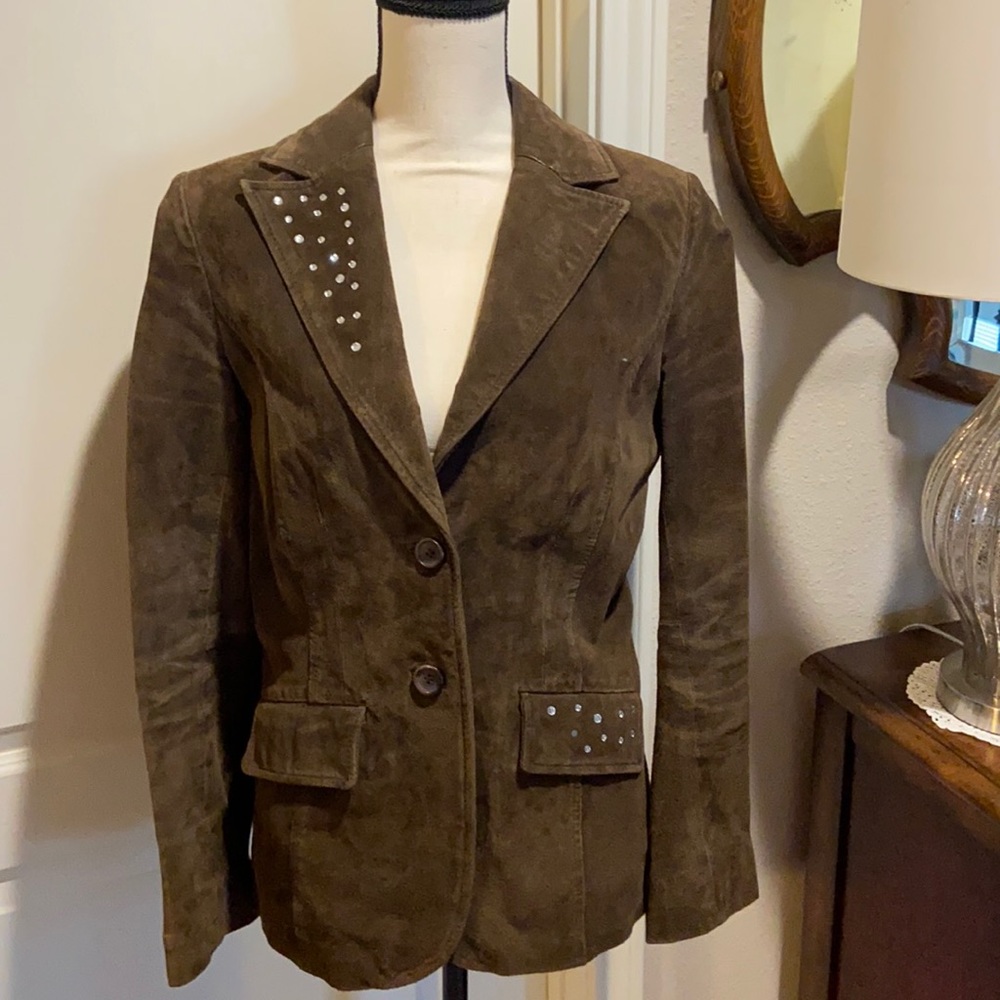 Women’s suede leather jacket